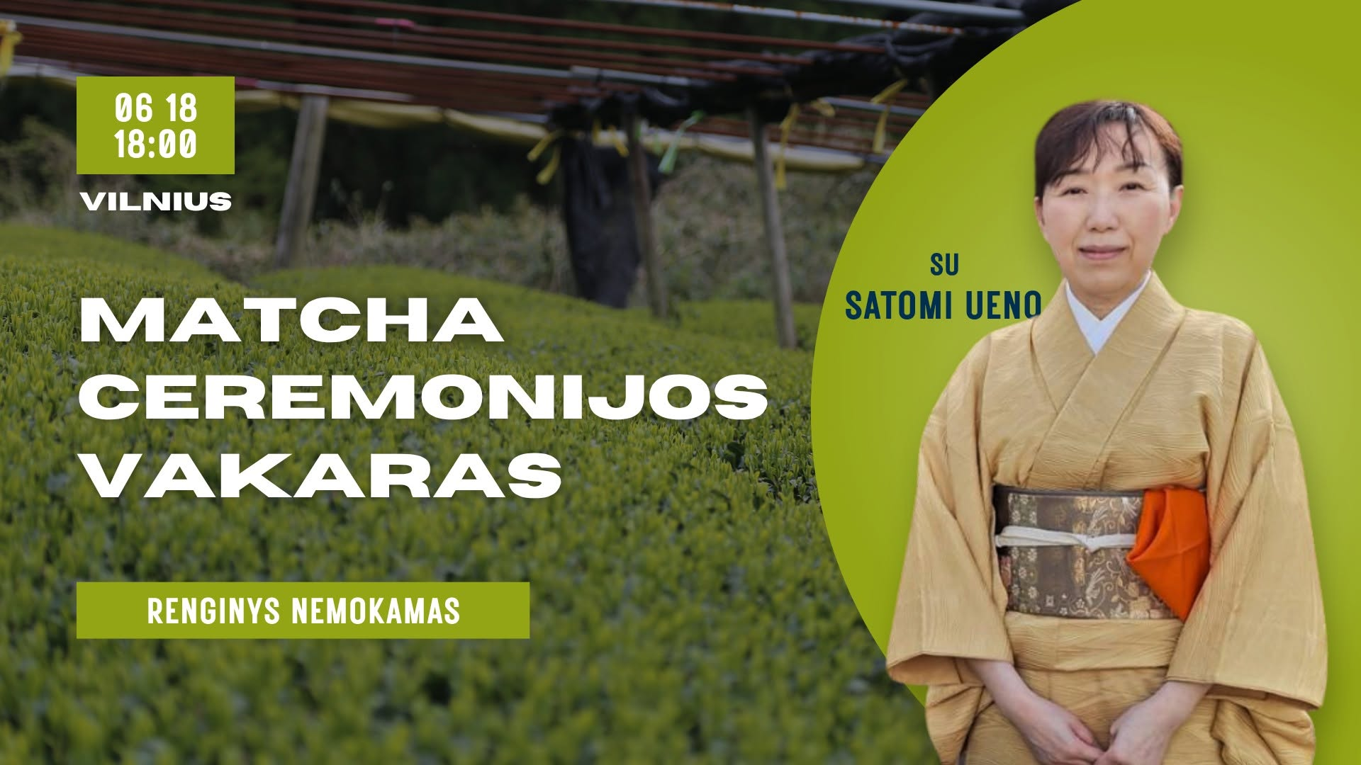 Matcha ceremonijos vakaras su Satomi Ueno: nuo pažinimo iki patyrimo